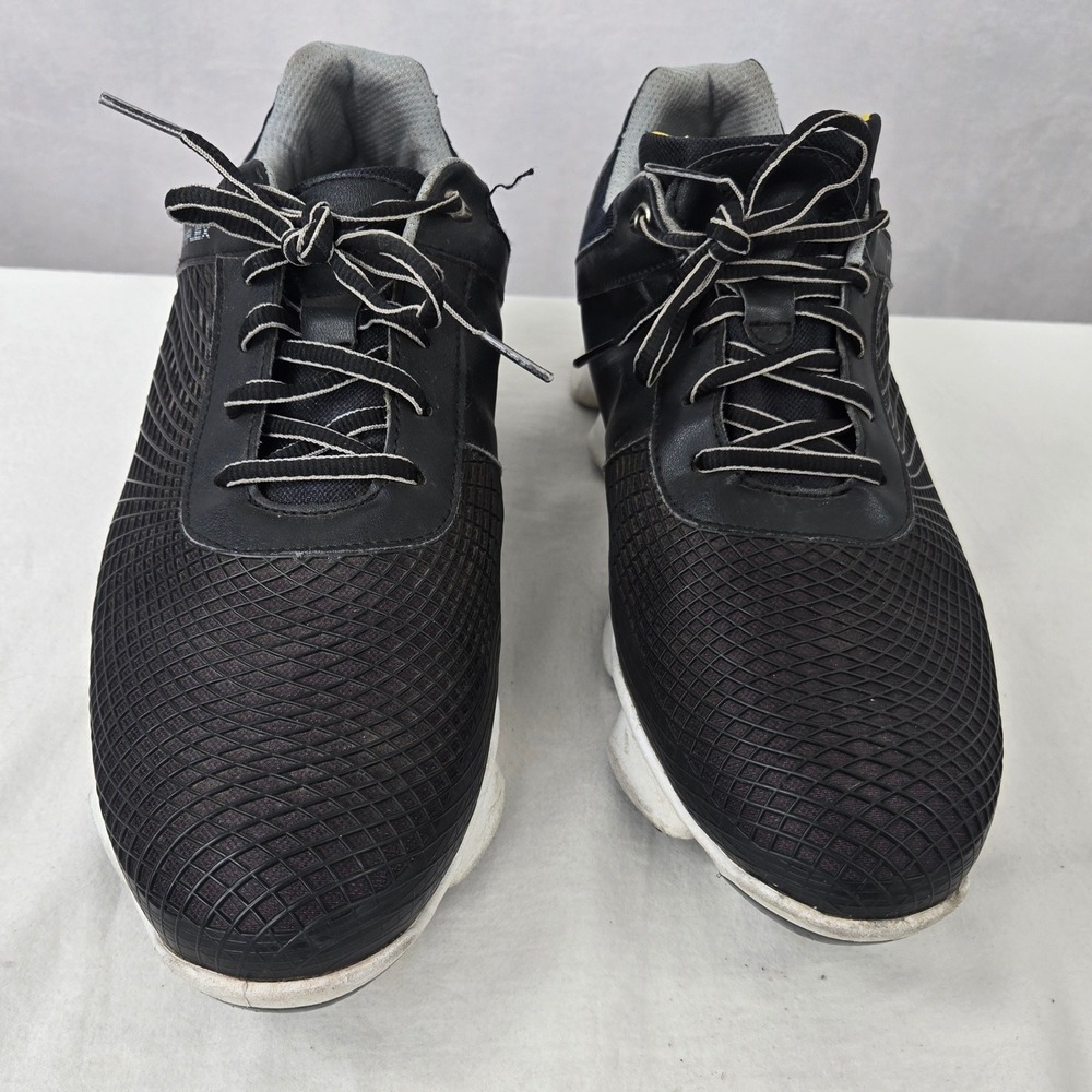 FootJoy FJ HyperFlex 2.0 FTF Mens Golf Shoes Black Silver Soft Spiked 10M 51035 - Picture 5 of 8